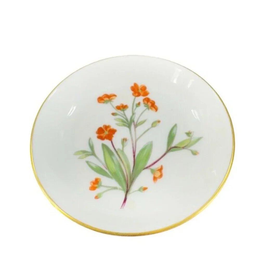 Minton Fine Bone China England Meadow‎ Round Dish Plate Porcelain Flowers